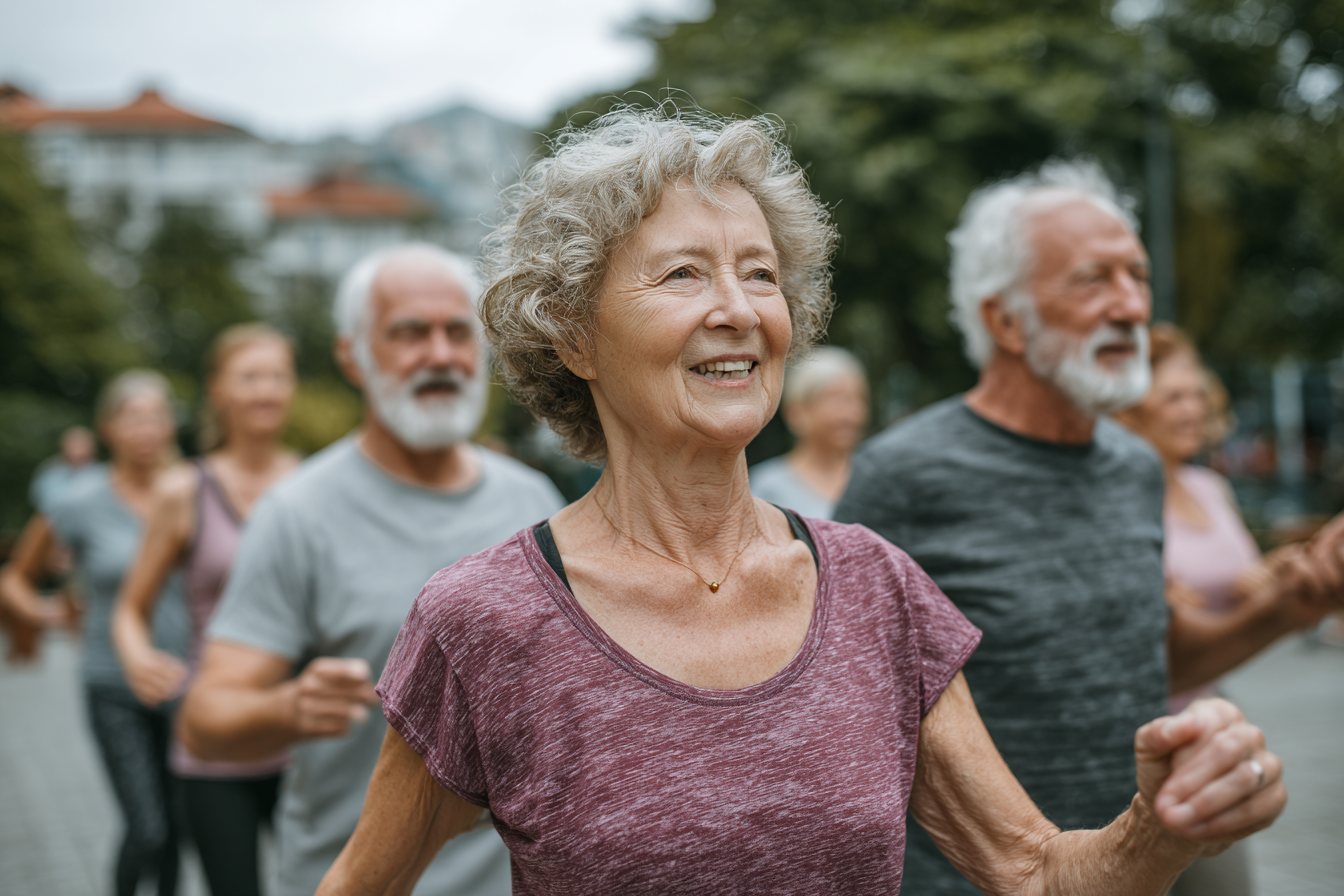 Засновниця FlowCare Place - жінка середнього віку в спортивному одязі
